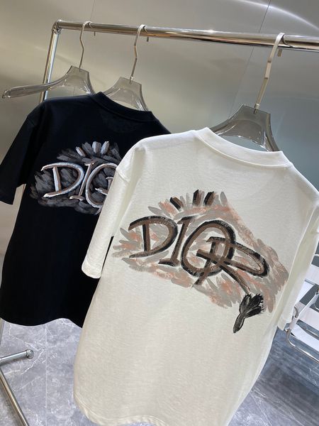 

fashion designer mens t shirt womens letter print short sleeve round neck cotton tees1, White;black