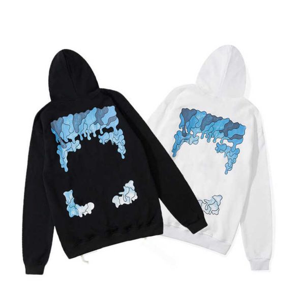 

men's fashion luxury jackets sweatshirts brand white pullover hoodies women sweater men arrow cross letter print black hoodie trend co, Black;brown
