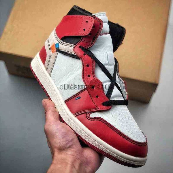

2021 new high 1 joint design 1s mens basketball shoes red blue white leather comfort trainers sports sneakers wholesale