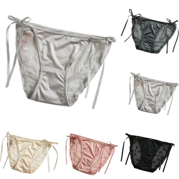 

women panty woman briefs lady underwear gril lace s-string comfortable 5pcs/pack accept mix color, Black;pink