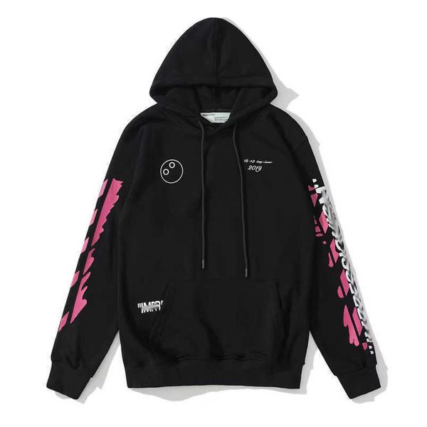 

women's luxury classic sweatshirts brand offs pullover shirts hoodies designer women sweater men arrow cross letter print hoodie tees c, Black