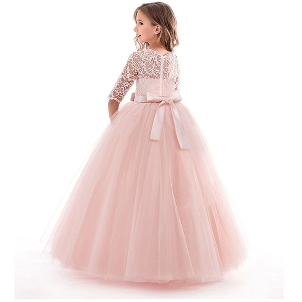 

girl's dresses children dresses for teenage girls party wedding ceremony dresses elegant princess kids long tulle lace 220923, Red;yellow