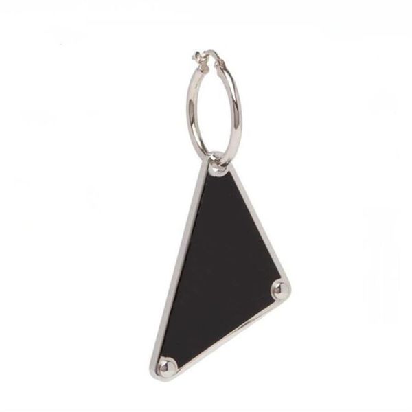 

luxury men women charm earring elegant black triangle label earrings brand jewelry fashion wedding accessories277a, Golden
