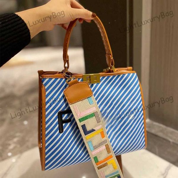 

stripe handbag designer wallet convenient for women classic famous brand shopping purses 220924