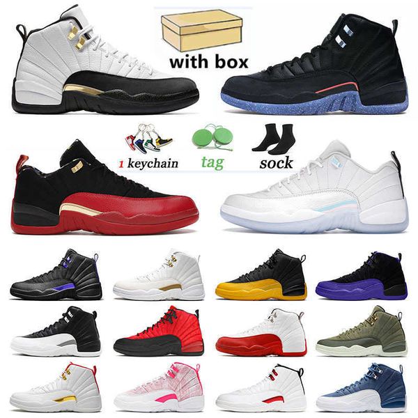 

jumpman 12 xii men fiba basketball shoes low easter super bowl twist 12s ovo sneakers trainers stone blue royalty women sports og designer s, Black