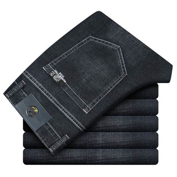 

men's jeans brand men's jeans soft comfortable and loose casual straight pants trendy slim plus size stretch long 220922, Blue