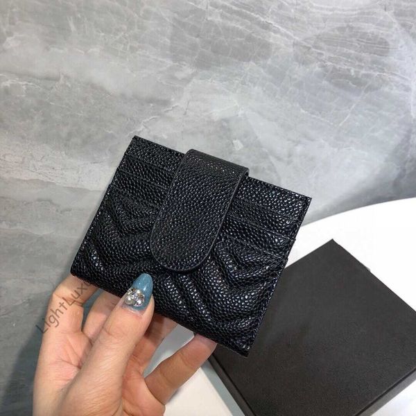 

wallets designer real leather light luxury purses small simple fashion for women temperament convenient all-match 220918, Red;black