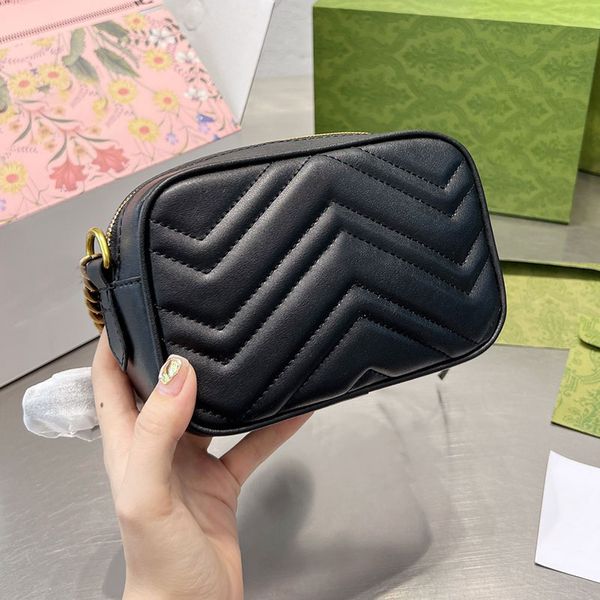 

camera bag genuine leather women cross body shoulder bags underarm shopping bag handbags quilting handbag purse fashion letters adjustable s