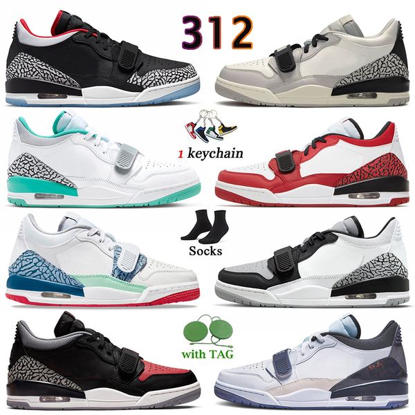 

mens trainers legacy 312 low sport basketball shoes designer sneakers chicago flag red black toe bred cement white turquoise lakers smoke