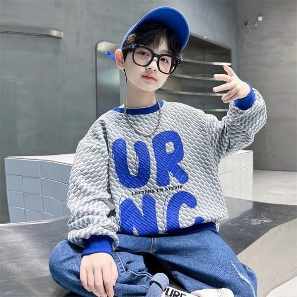 

pullover children s super soft clothing cotton baby boys sonic hoodies autumn kids clothes letter print costume 220924, Blue