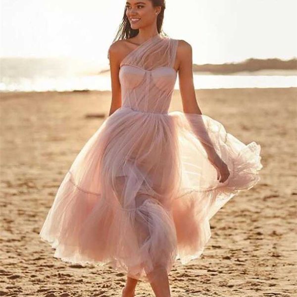 

party dresses dusty blue one shoulder prom dresses tea length a line elegant lady corset formal party gowns 220923, White;black