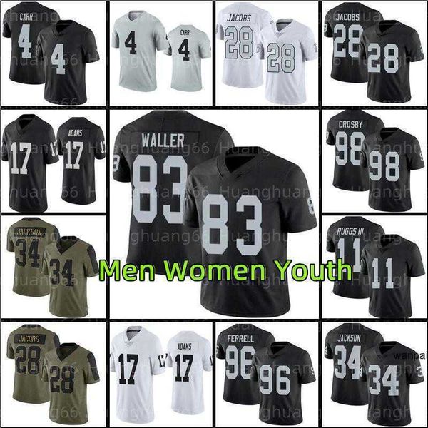 

17 davante adams football jersey chandler jones josh jacobs darren waller derek carr maxx crosby henry ruggs iii hunter renf''nfl&, Black;red