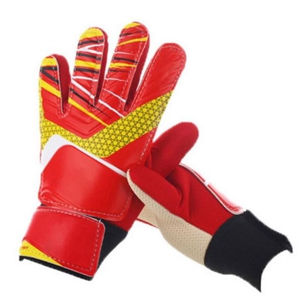 

sports gloves kids children antislip football soccer training goalkeeper protection keeper goalie 220926, Black