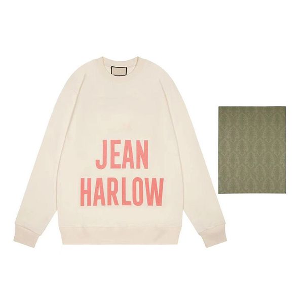 

22fw classic letter vintage hoodie sweatershirt knitted hooded letter print loose style italy jumper, Black
