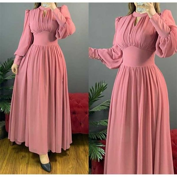 

party dresses elegant aline long sleeve vneck chiffon prom dresses with pockets robe de soiree floor length zipper back formal party gowns 2, White;black