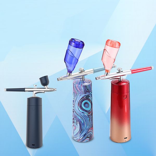 

fashion home beauty instrument face cleaning skin care device aqua oxygen spray handle hold machine oxygen airbrush