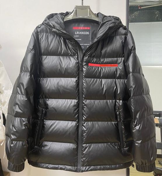

prad glossy winter down jacket men down jacket women casual jacket winter white duck down windproof and waterproof parker coats--5263, Black