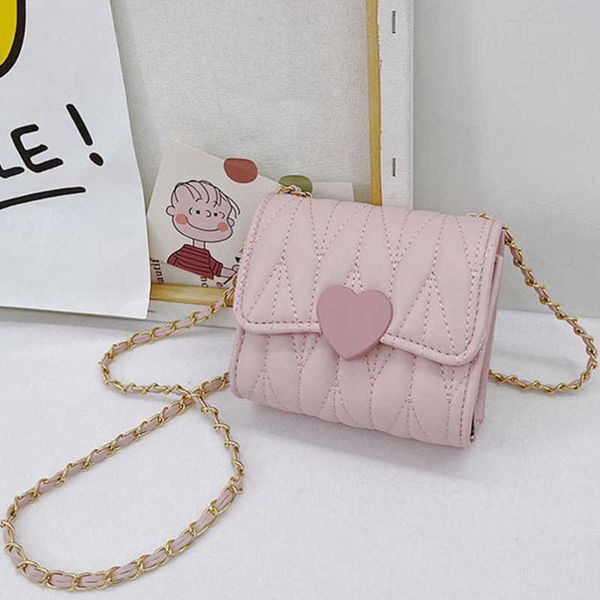 

backpacks girls small shoulder bags cute heart kids coin purse accessories handbags lovely children mini square messenger crossbody bag 2209