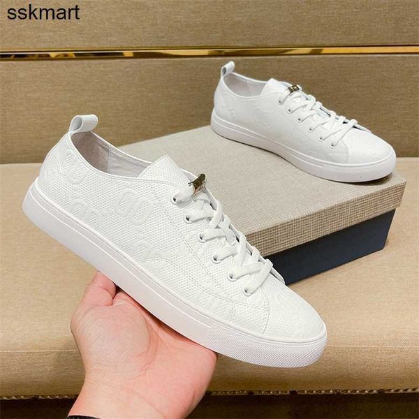 

dress shoes luxury designer bee white spring autumn men board shoes leather black sneakers