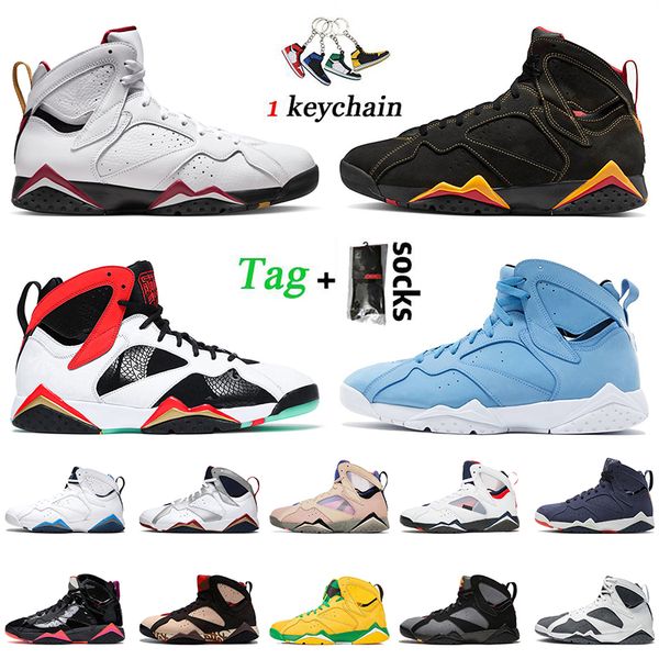

2022 women men jumpman 7 7s basketball shoes with socks jordens7 sneakers citrus cardinal sapphire quai 54 pantone nighthawk black white