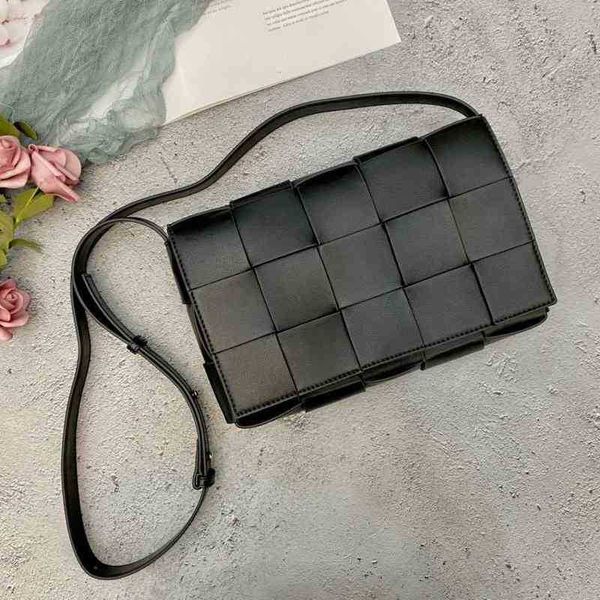 

designer bag venetas handbags bottegaas bags bags leather woven versatile 2022 one shoulder small square net red men's women's sam