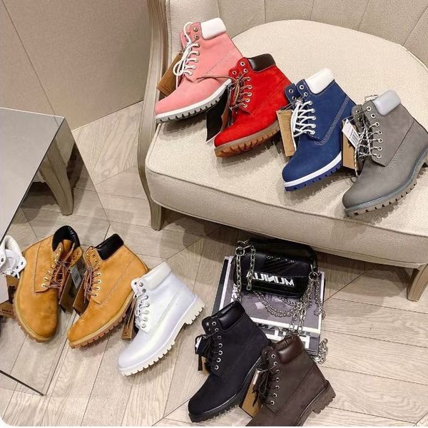 

womens casual sports shoes travel women boots lace-up sneaker 100% leather gym thick soled men high shoe designer boot platform lady, Black