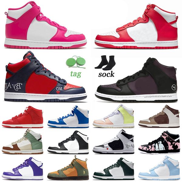 

fashion high og sb casual shoes kentucky unicorn syracuse sup by any means university red panda sports pink prime men women trainers lx toas, Black