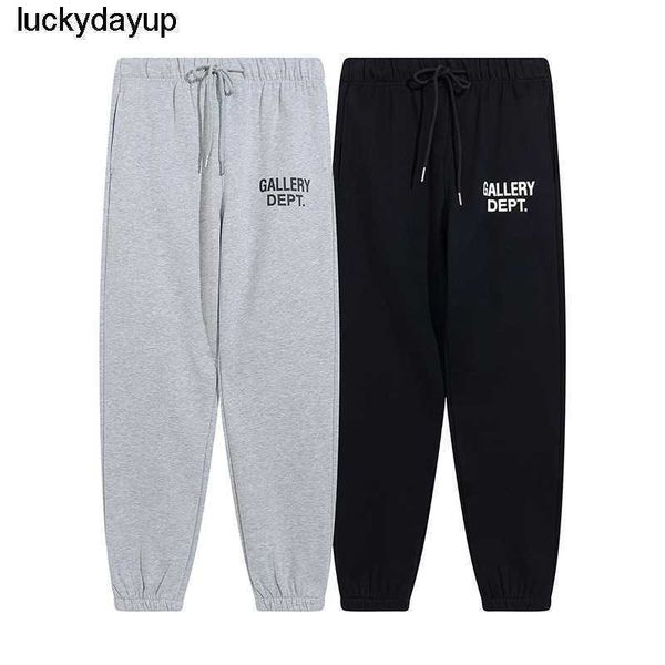 

new men's designer pants gary dept fashion printed women's sports with, Black