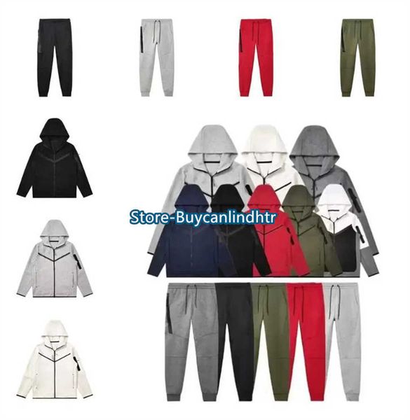 

tech fleece tracksuit jacket pant designer thin one zip men sportwear women mens long sleeve jogger casual blue techfleece tracksuits womens, Gray