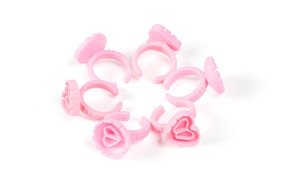 

factory glue rings for eyelash extensions 100pcs disposable ring lashes lash fan blossom cups lash extension supplies