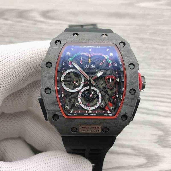 

superclone watches wristwatch designer luxury mens mechanics watch richa milles wristwatch carbon fiber large dial men's mechanical, Slivery;golden