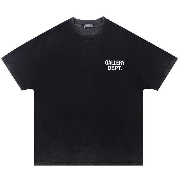 

men's tees washed distressed t-shirt letter printed t shirt 2022 summer oversize cotton hip hop men's clothing, Black;brown