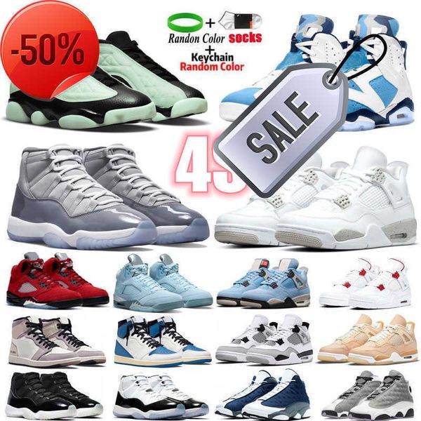 

basketball shoes men basketball shoes sneakers 1s fragment tex-sail 4 4s white oreo neon university blue 6s unc red flint 13s singles day