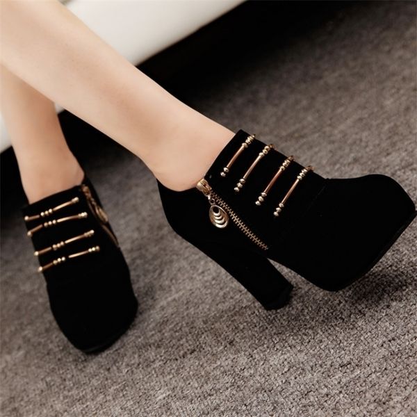

dress shoes high heels women pumps heel ankle boots summer wedding 220923, Black