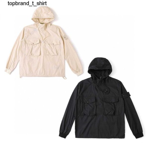 

new men's designer jackets chaopai stones phantom islands black white hoodie, Black;brown