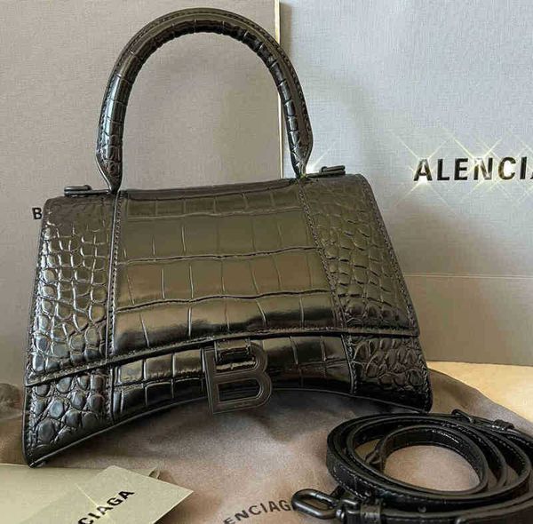

handbags crossbody balencaigass fashion bags women's star's crocodile same 2022 versatile family hourglass leathe