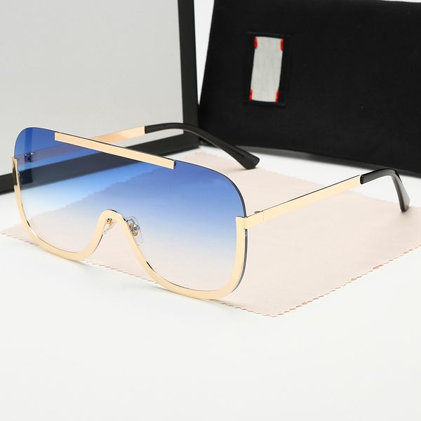 

2022 designer new classic retro designer sunglasses fashion sun glasses oversized frame uv400 casual eyeglasses for women one-piece female, White;black