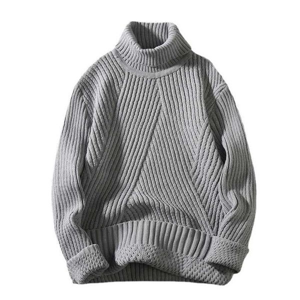 

men's sweaters classical turtleneck winter long sleeve sweatshirts slim fit youth knitted casual pullovers 220923, White;black