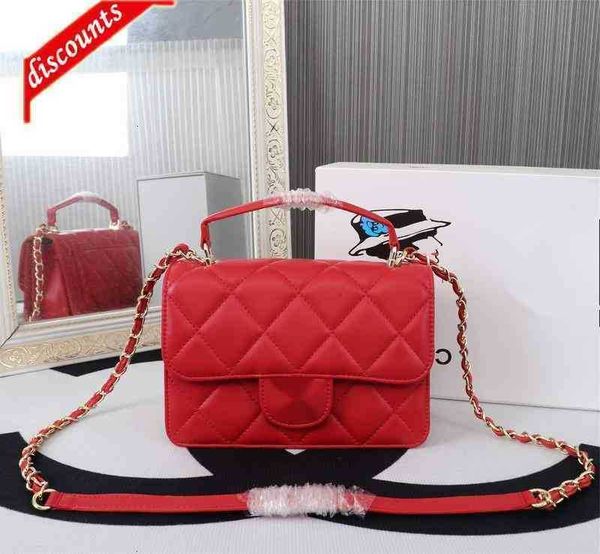 

evening bags brand cc design luxury 1011 letter plaid woman's shoulder chain lambskin vintage messenger real leather mini cosme