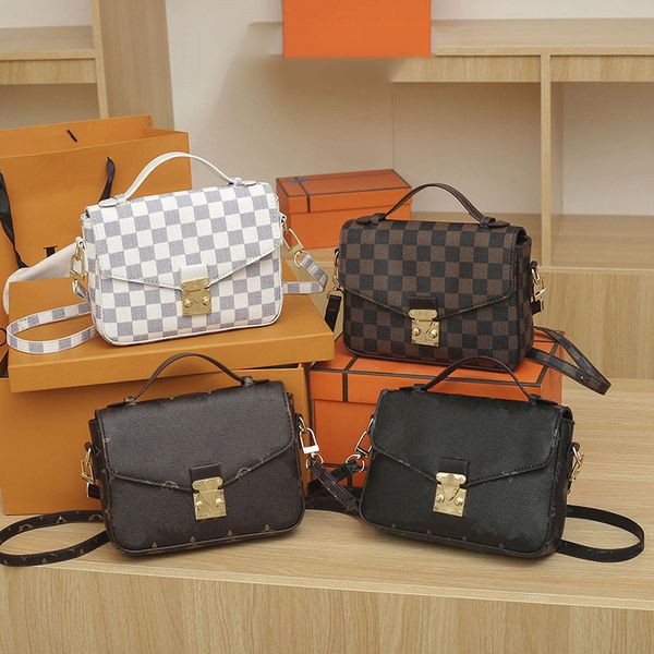 

designer bag tote women handbag luxury classic brand replica full print check shoulder bag stylish patchwork leather messenger bags party wa