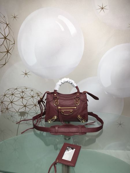 

5a classic designer women's bag fashionable large capacity sheepskin bag's rivet tassel motorcycle bag horizontal square messenger