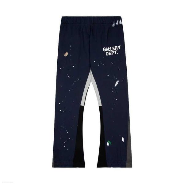 

galleries dept designer sweatpants sports pants gallerydept. hand painted ink splashing graffiti washed old cowboy casual trumpet for men pd, Black