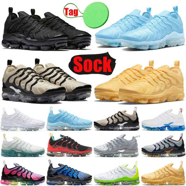 

with tag sock tn plus tns tnplus men women running shoes triple black white university blue be true cool grey stained glass mens trainers