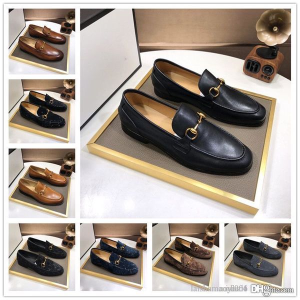 

men's dress shoes summer new casual loafers shoe designer men fashion leather brand driving boat shoes comfy slip-on moccasins, Black