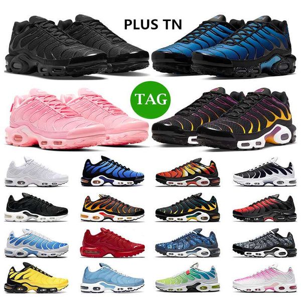 

plus tn running shoes men sneakers tns triple black white university hyper blue graphic prints oreo pink prim purple gold atlanta sports
