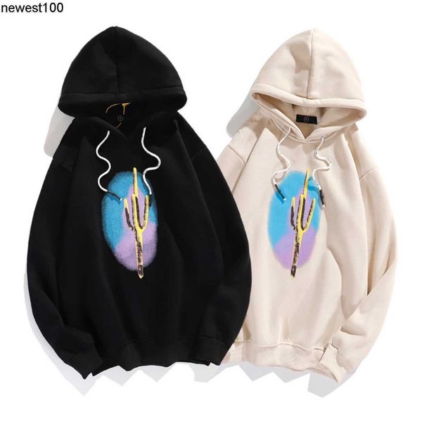 

men's hoodies sweatshirts dsigner cactus plush hoodie couple loose, Black