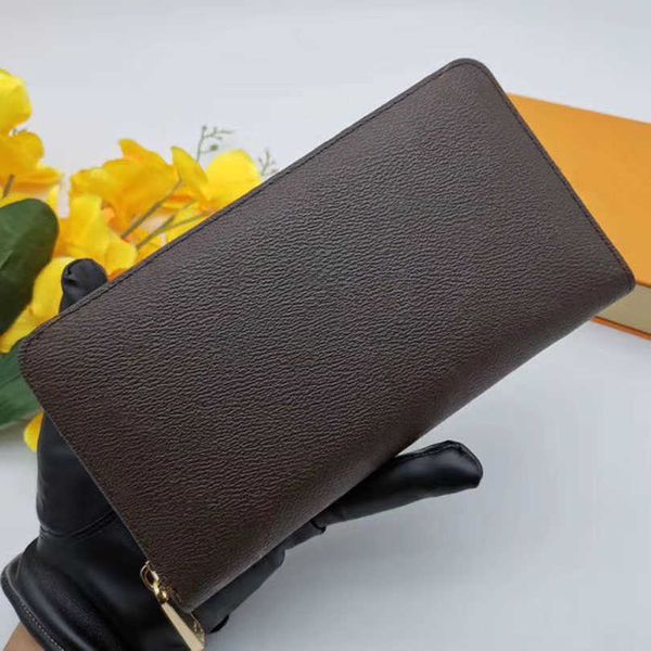 

m62581 zippy organizer wallet men long wallets classic leather purses for outdoor coin bag fashion women clutches bags credit purse with box