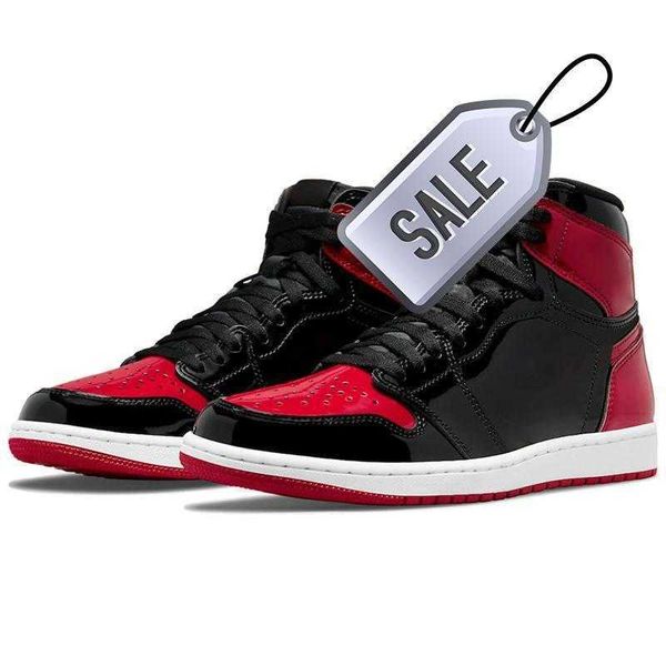 

1s bred patent jumpman 4s men basketball shoes sneakers 4 black cat red thunder white oreo neon university blue mens trainers k