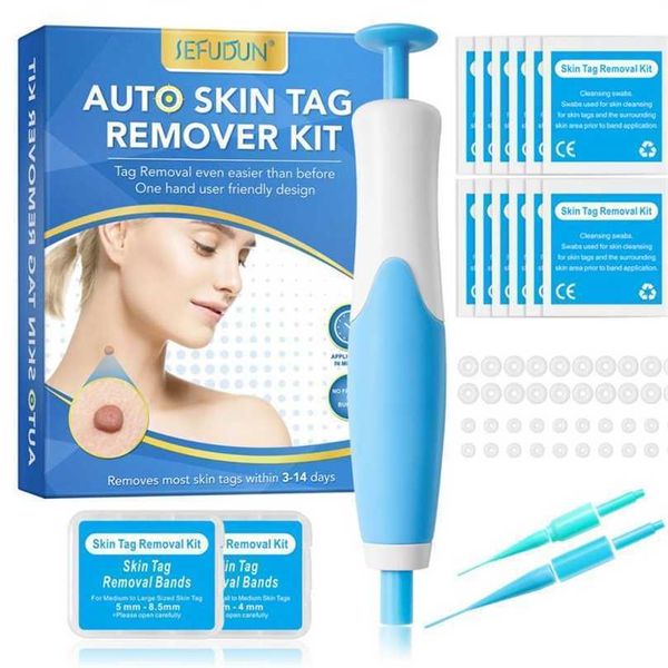 

face care devices 2in1 auto skin tag remover kit painless mole wart remover set equipment face body warts spots corn treatment skin care too