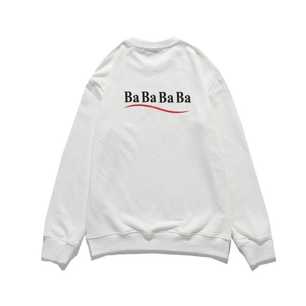 

designer hoodie man hoodies coke wave printing effect sweatshirts womens hoodys luxury jogger men pants sweater fashion tracksuit leisure ja, Black